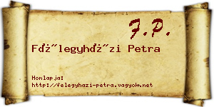 Félegyházi Petra névjegykártya